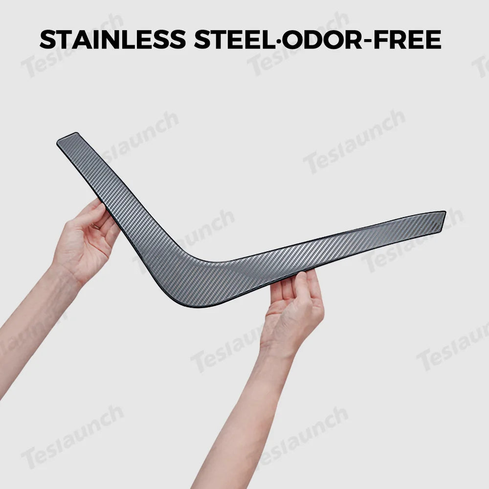 Tesla Model Y Juniper 2025+ Stainless Steel Bumper Guard Set - Front and Rear Protection Trim Kit - Evooor