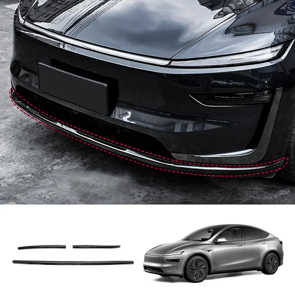 Tesla Model Y Juniper 2025+ Stainless Steel Bumper Guard Set - Front and Rear Protection Trim Kit - Evooor