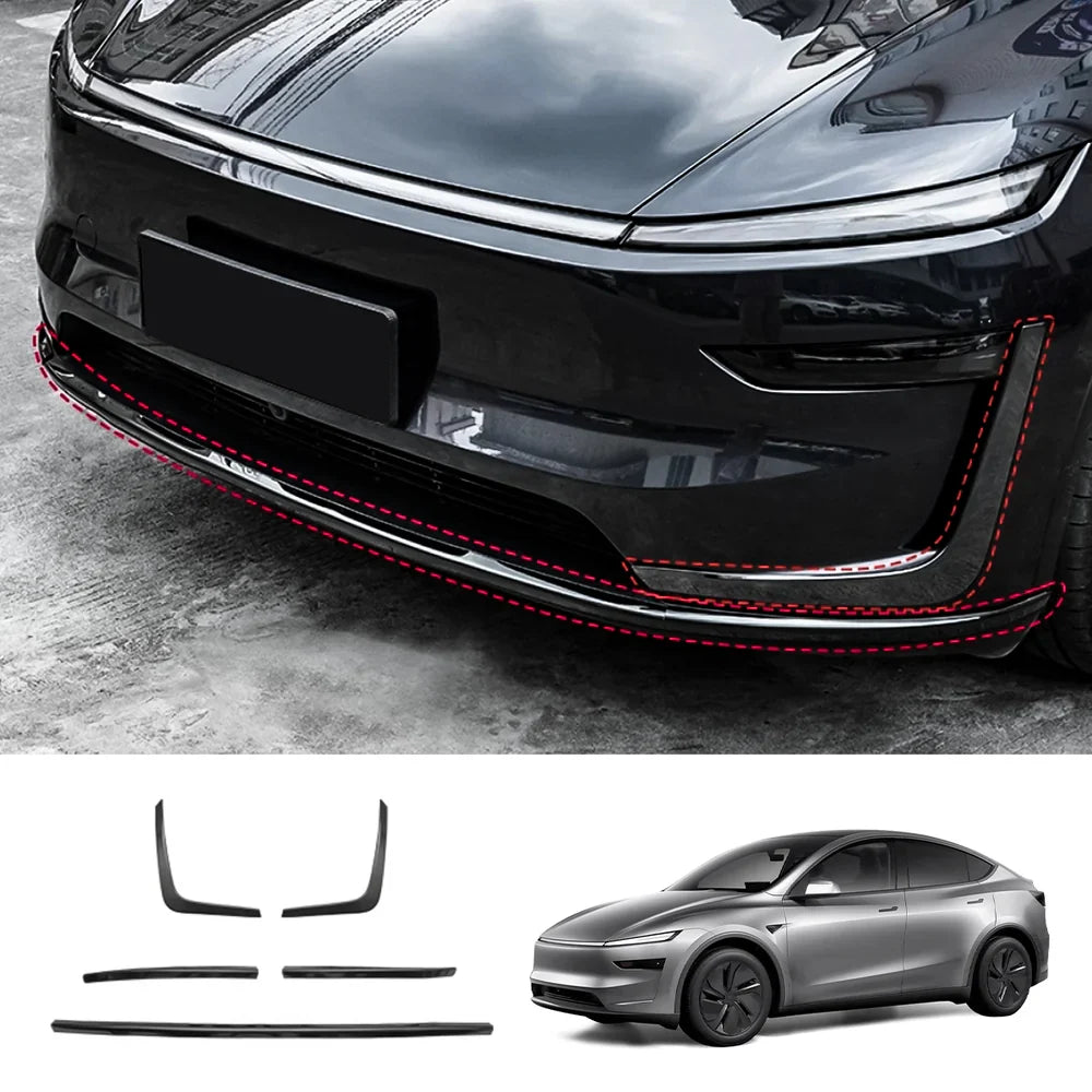 Tesla Model Y Juniper 2025+ Stainless Steel Bumper Guard Set - Front and Rear Protection Trim Kit - Evooor