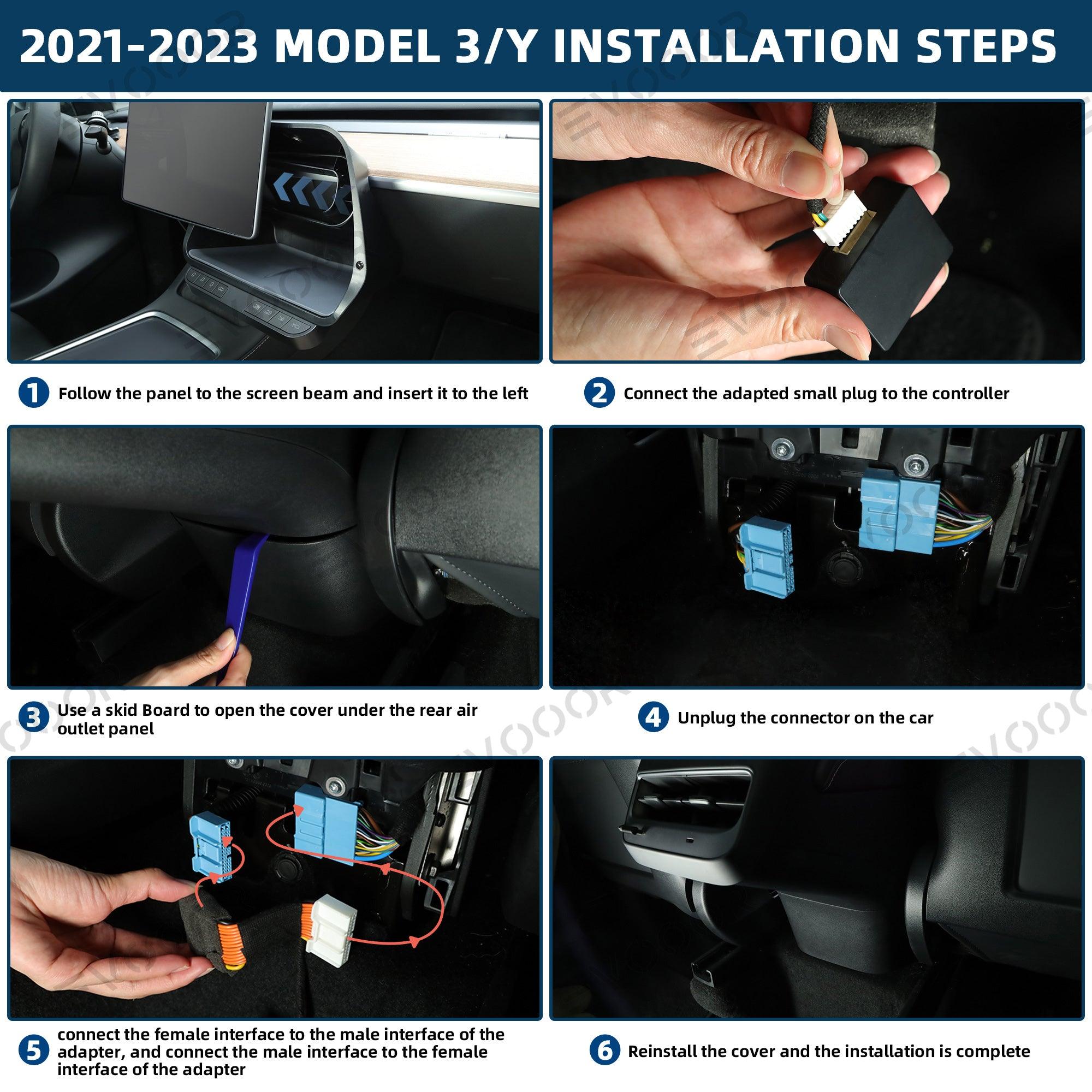 Model 3/Y Storage Box Intelligent Control Physical Buttons For Tesla - Evooor