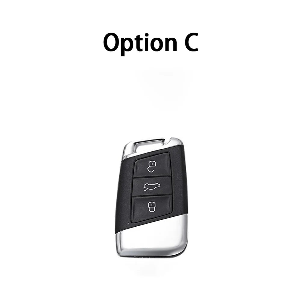 ABS Carbon Fiber Texture Car Key Case Cover For VW ID.3 2025 - Evooor