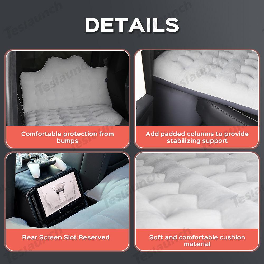 Tesla Cybertruck Inflatable Car Camping Mattress with Rear Seat Support - Evooor