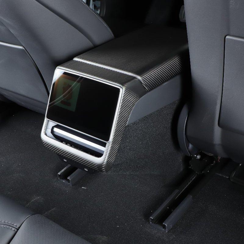 Tesla Model 3 Carbon Fiber Rear Air Conditioning Vent Trim Cover - Superior Quality - Evooor