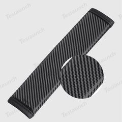 Premium Carbon Fiber Design Car Seat Belt Shoulder Pad - Universally Compatible with Every Vehicle - Evooor