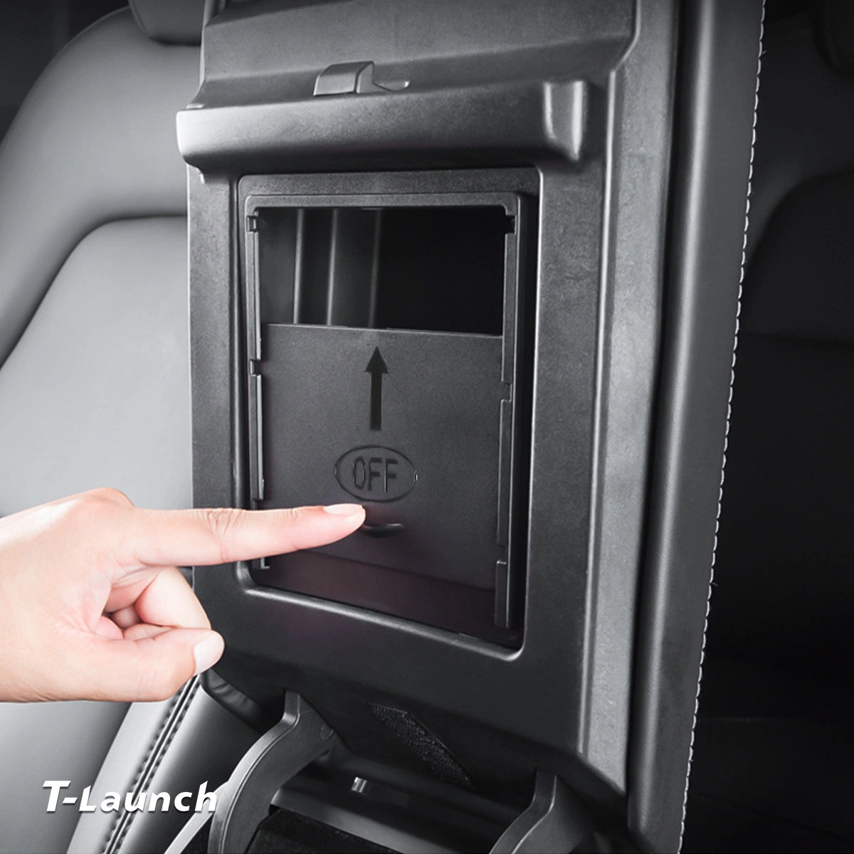 Boîte de rangement cachée pour accoudoir de voiture Modèle 3/Y pour Tesla (2017-2023)