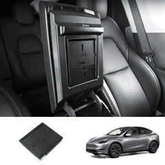 Boîte de rangement cachée pour accoudoir de voiture Modèle 3/Y pour Tesla (2017-2023)