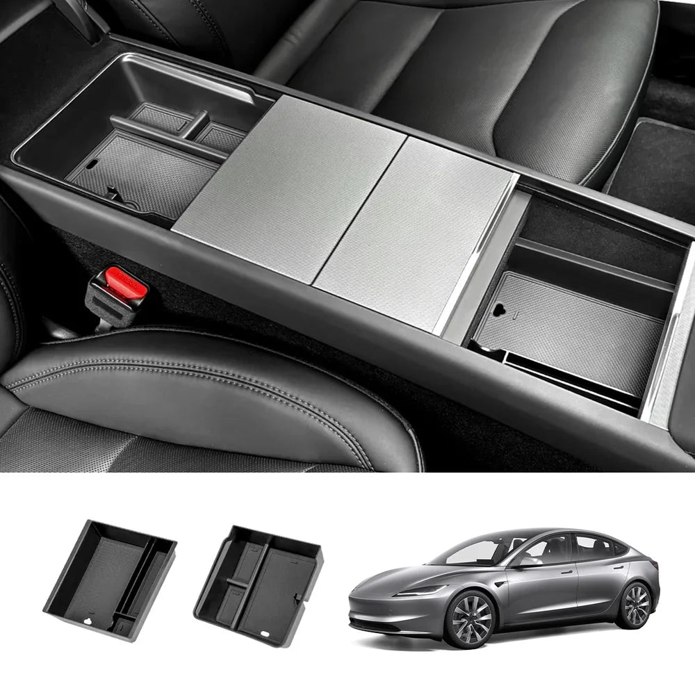 2024+ Model 3 Highland Center Console Organizer and Armrest Box for Tesla