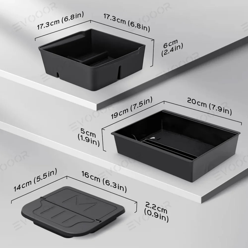 2024+ Model 3 Highland Center Console Organizer and Armrest Box for Tesla