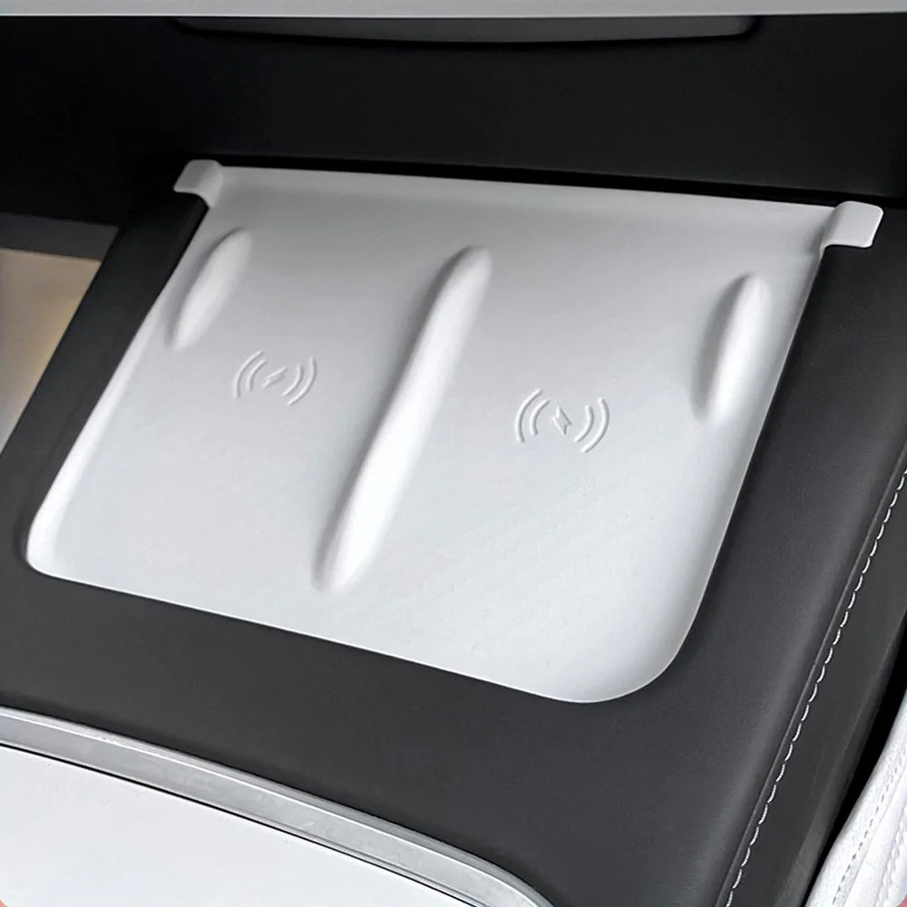 Tapis de chargement sans fil en silicone pour contrôle central Model 3/Y (2021-2023) pour Tesla