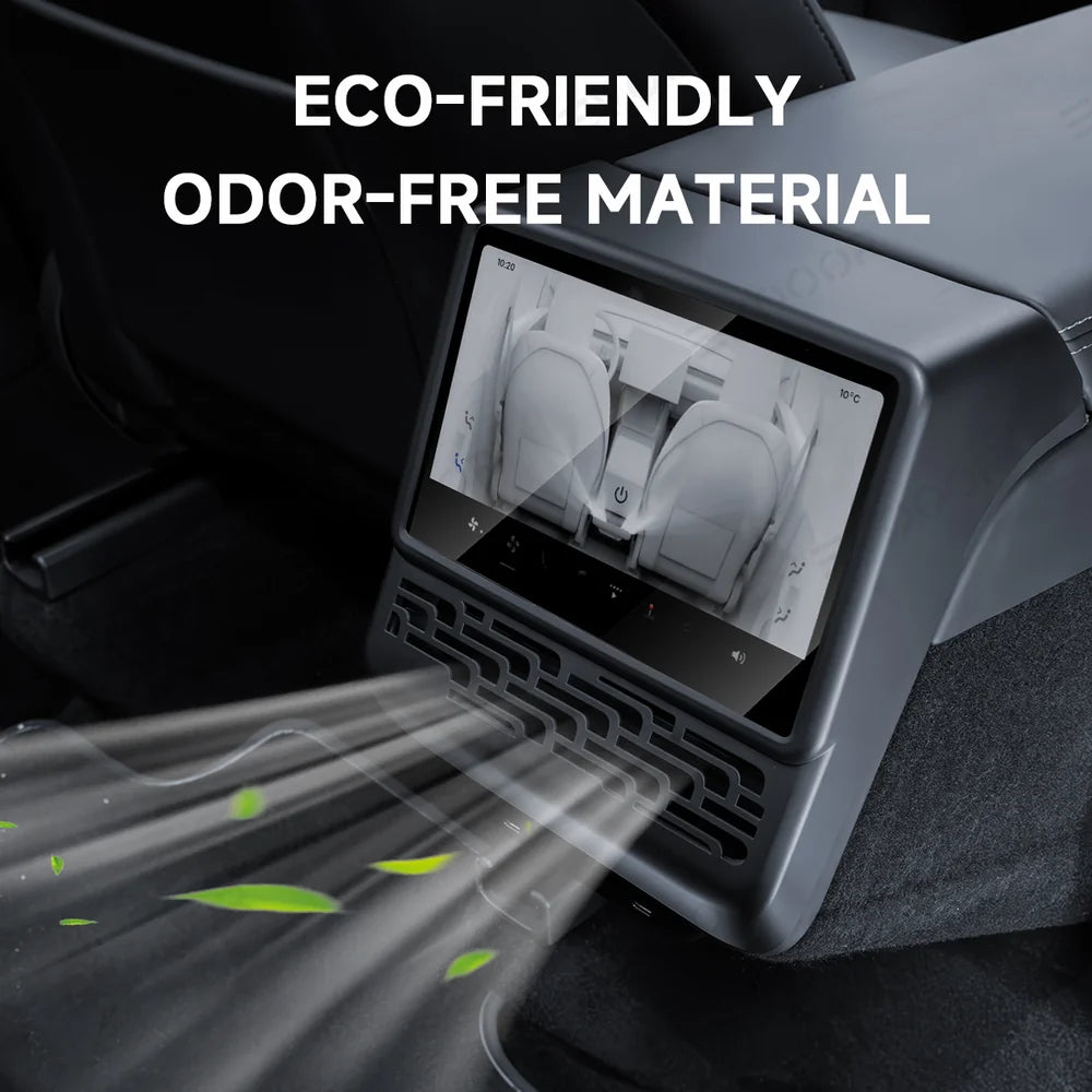 All-in-One Central Screen Tempered Glass & Frame Cover for Tesla Model Y Juniper 2025+