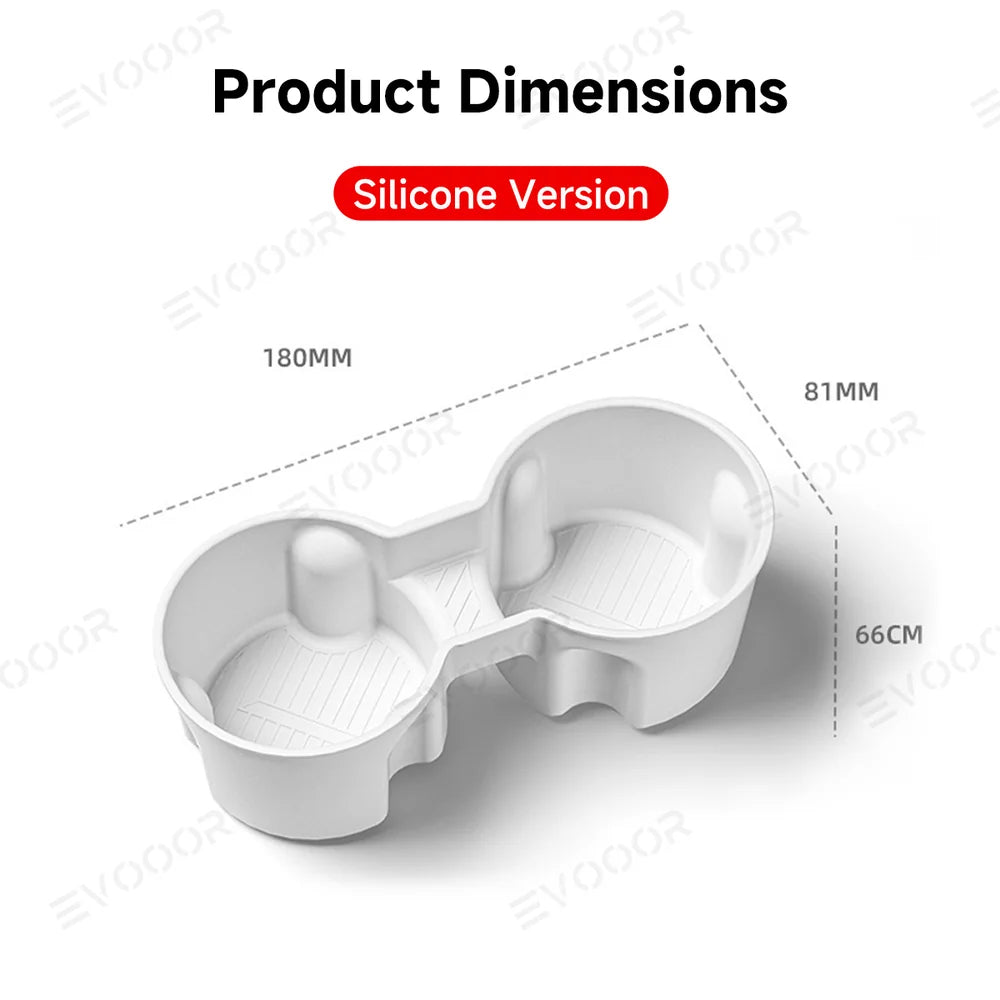 Model X/S Cup Holder Insert For Plaid/Long Range Version For Tesla 2021+