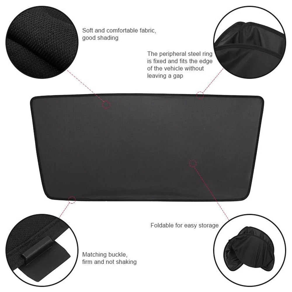 Custom Fit Front Sun Visor Sunshade for Tesla Model X (2021-2026) - Improve Sun Protection and Style with this Premium Accessory