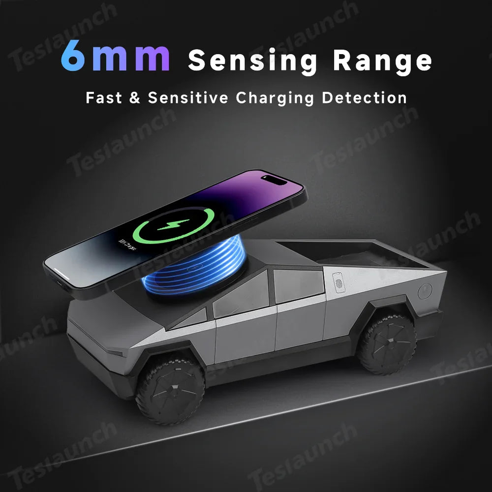 3-in-1 Car Wireless Charger with Phone Stand - Convenient and Versatile Charging Solution - Evooor
