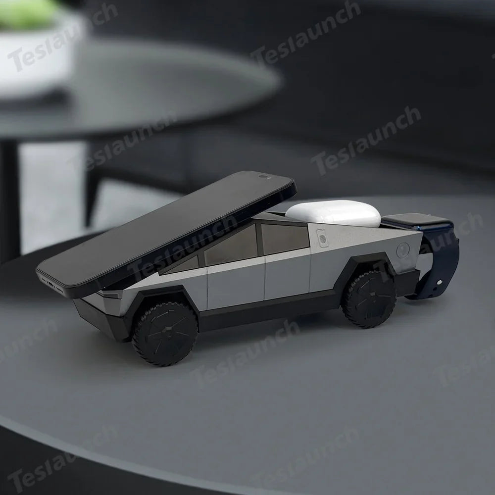 Wireless Charging Station with Cybertruck Design for Universal Vehicle Use - Evooor