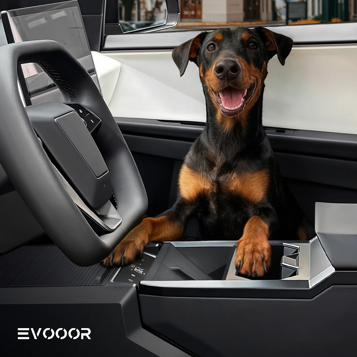 Cybertruck Center Console Floor Refrigerator-EVOOOR Cyberfreezer
