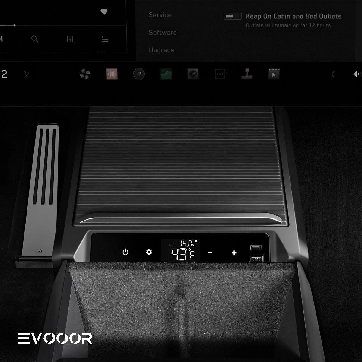 Cybertruck Center Console Floor Refrigerator-EVOOOR Cyberfreezer