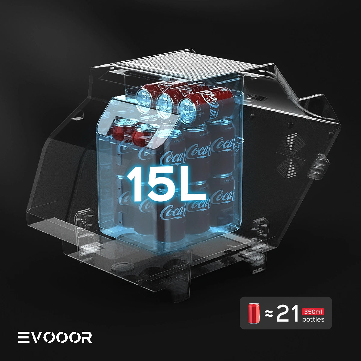 Cybertruck Center Console Floor Refrigerator-EVOOOR Cyberfreezer