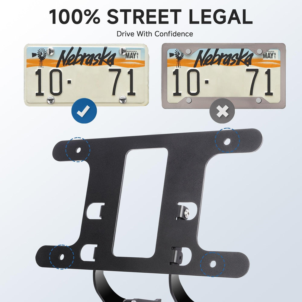 High-Quality Anti-Theft License Plate Holder Bracket for 2024 Tesla Model 3 - Easy Install, Secure Front Mount Kit - Evooor