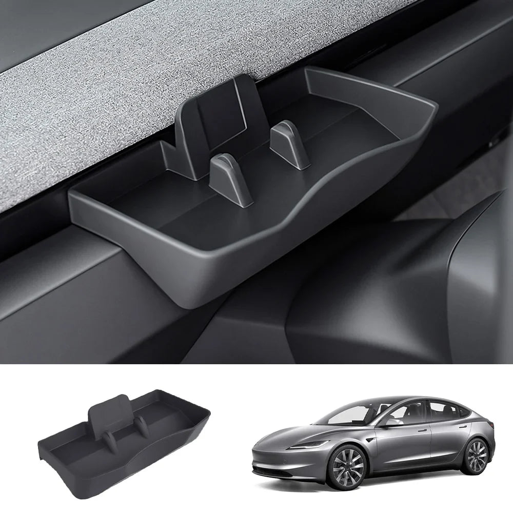 Tesla Model Y/Model 3 Organizer Tray Console Storage Box for Dashboard - Versatile Multi-Functional Holder for Accessories - Evooor
