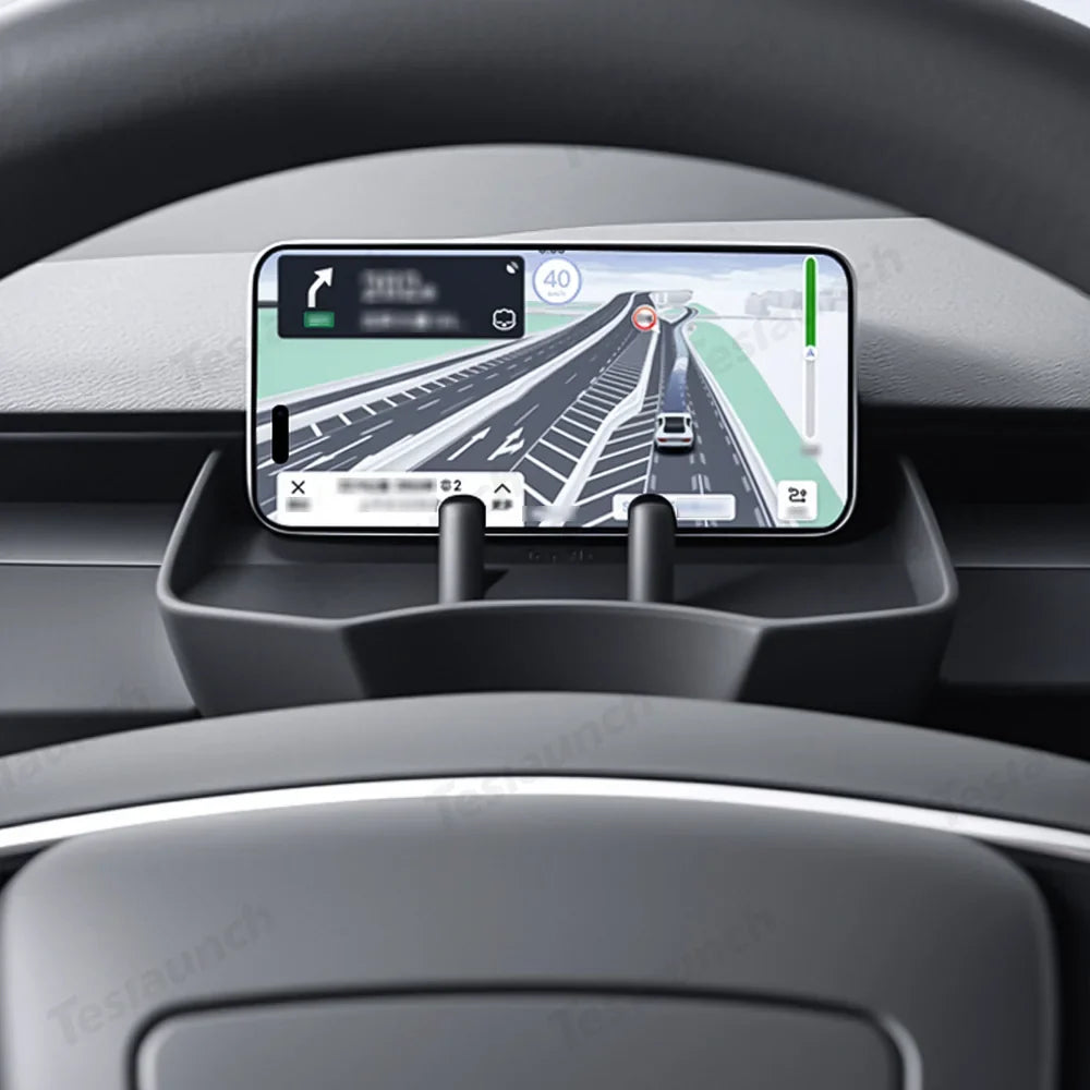 Tesla Model Y/Model 3 Organizer Tray Console Storage Box for Dashboard - Versatile Multi-Functional Holder for Accessories - Evooor