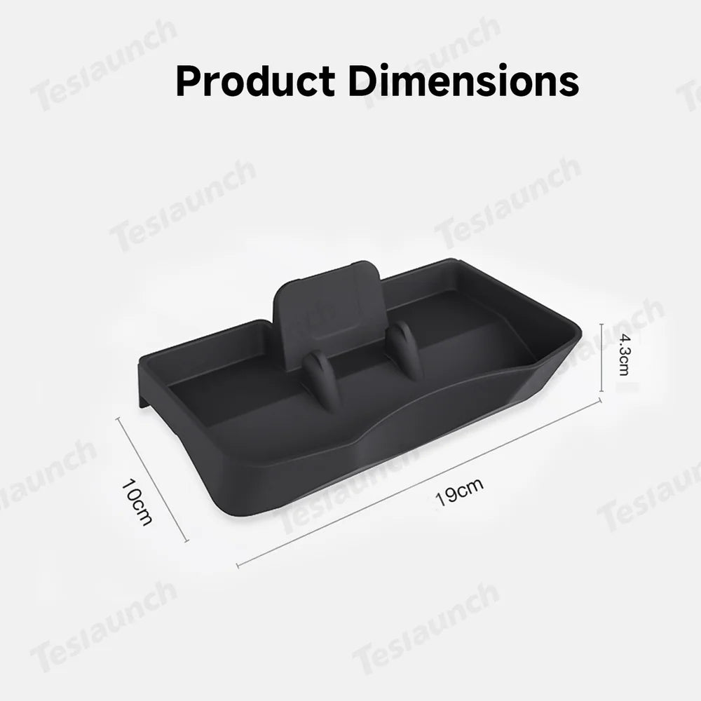 Tesla Model Y/Model 3 Organizer Tray Console Storage Box for Dashboard - Versatile Multi-Functional Holder for Accessories - Evooor
