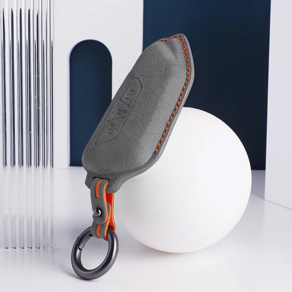 Alcantara Car Remote Key Case Cover For VW ID.3 2025 - Evooor