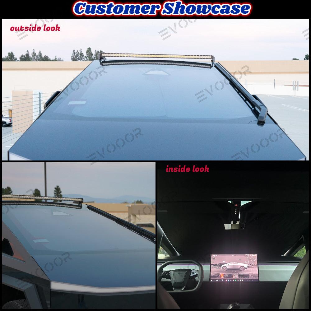 Front Windshield Sunshade Sun Visor for Cybertruck - Evooor