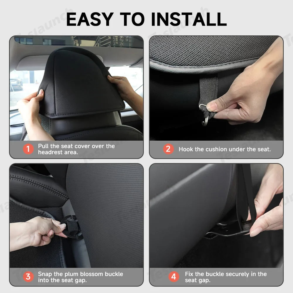 Premium Airflow Seat Covers for Tesla Cybertruck 2024+ - Enhance Comfort and Style! - Evooor