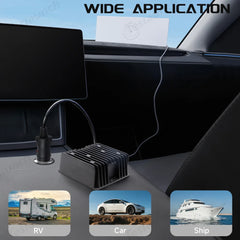 High-Power Car Charger Adapter with DC Plug - Compatible with Starlink Gen 3, 12V/24V to 57V - Evooor