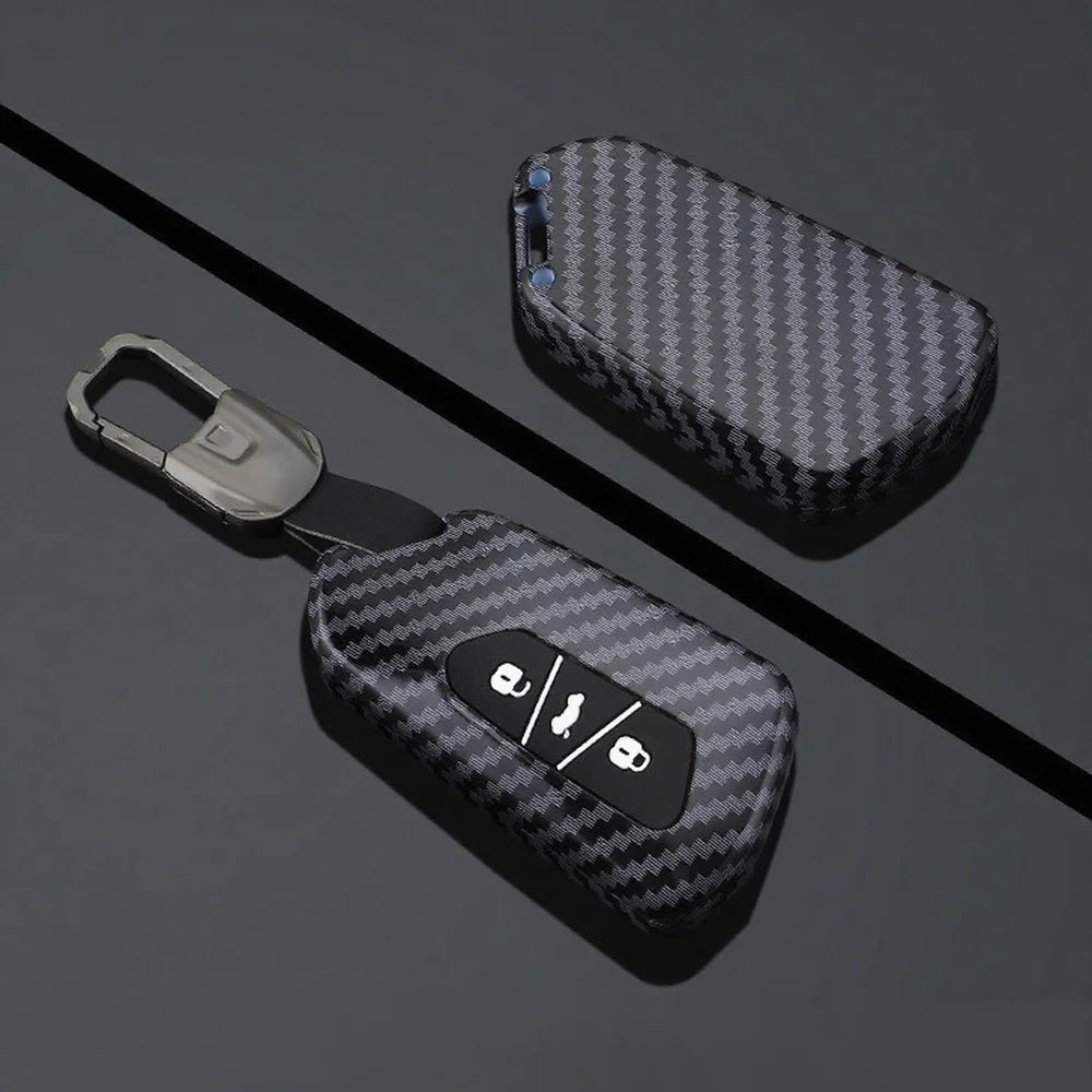 ABS Carbon Fiber Texture Car Key Case Cover For VW ID.3 2025 - Evooor