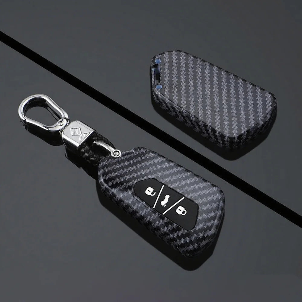 ABS Carbon Fiber Texture Car Key Case Cover For VW ID.3 2025 - Evooor