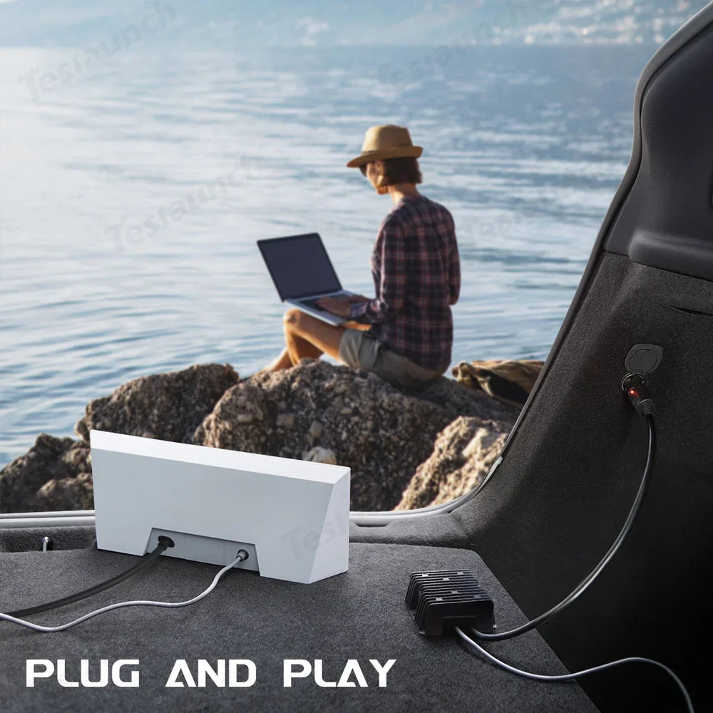 High-Power Car Charger Adapter with DC Plug - Compatible with Starlink Gen 3, 12V/24V to 57V - Evooor