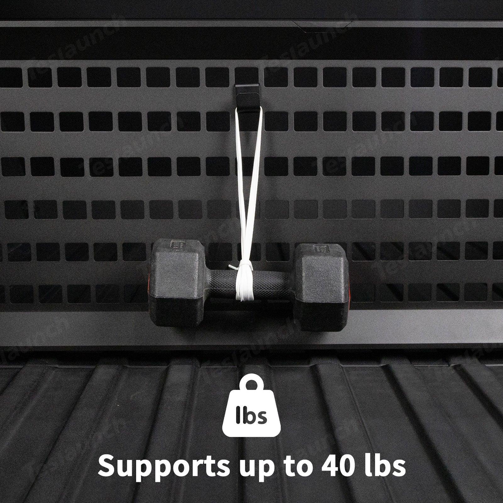 Hooks for MOLLE Panels & Vault Cargo Divider for Cybertruck - Evooor