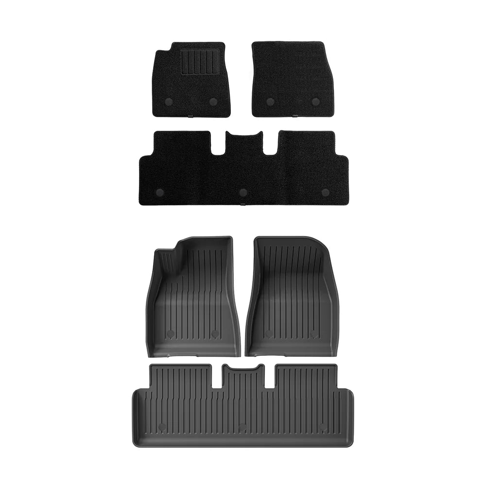 Tapis de sol tout temps à double couche en TPE pour Model 3 Highland 2024+ de Tesla