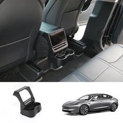 Premium Foldable Rear Console Cup Holder for Tesla Model Y & Model 3 - Innovative Design for Ultimate Car Organization - Evooor