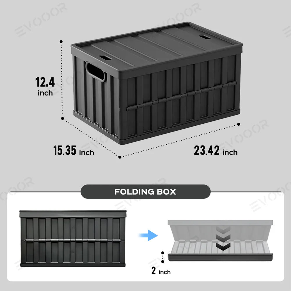 Foldable Vault Cargo Storage Bins for Cybertruck