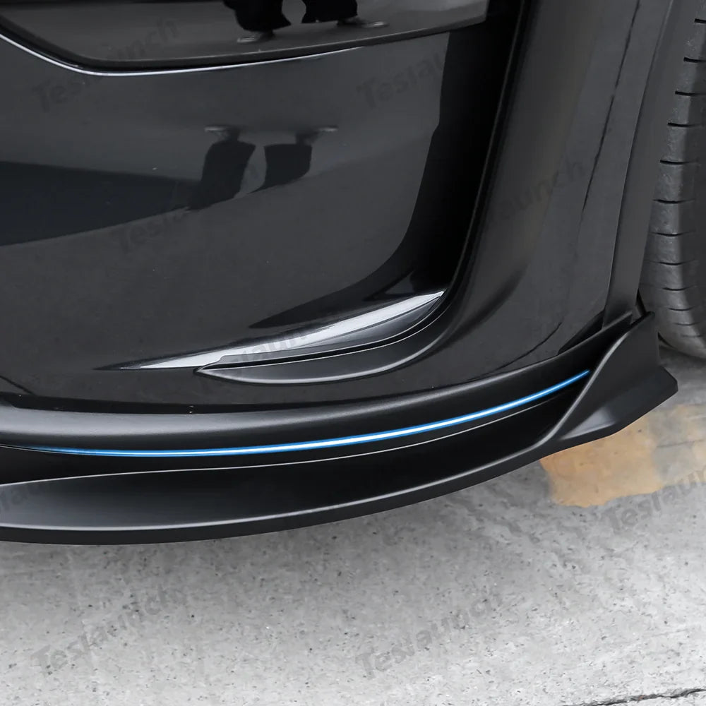 Front Spoiler Kit with Fog Light Accent for Tesla Model Y - Enhanced Aero Dynamics - Evooor