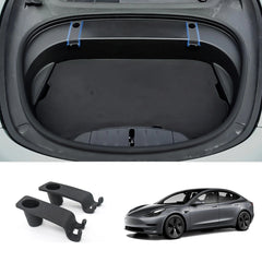 Protective Trunk Bolt Cover Kit with Secure Hook Clips for Tesla Model 3 (2021-2023)