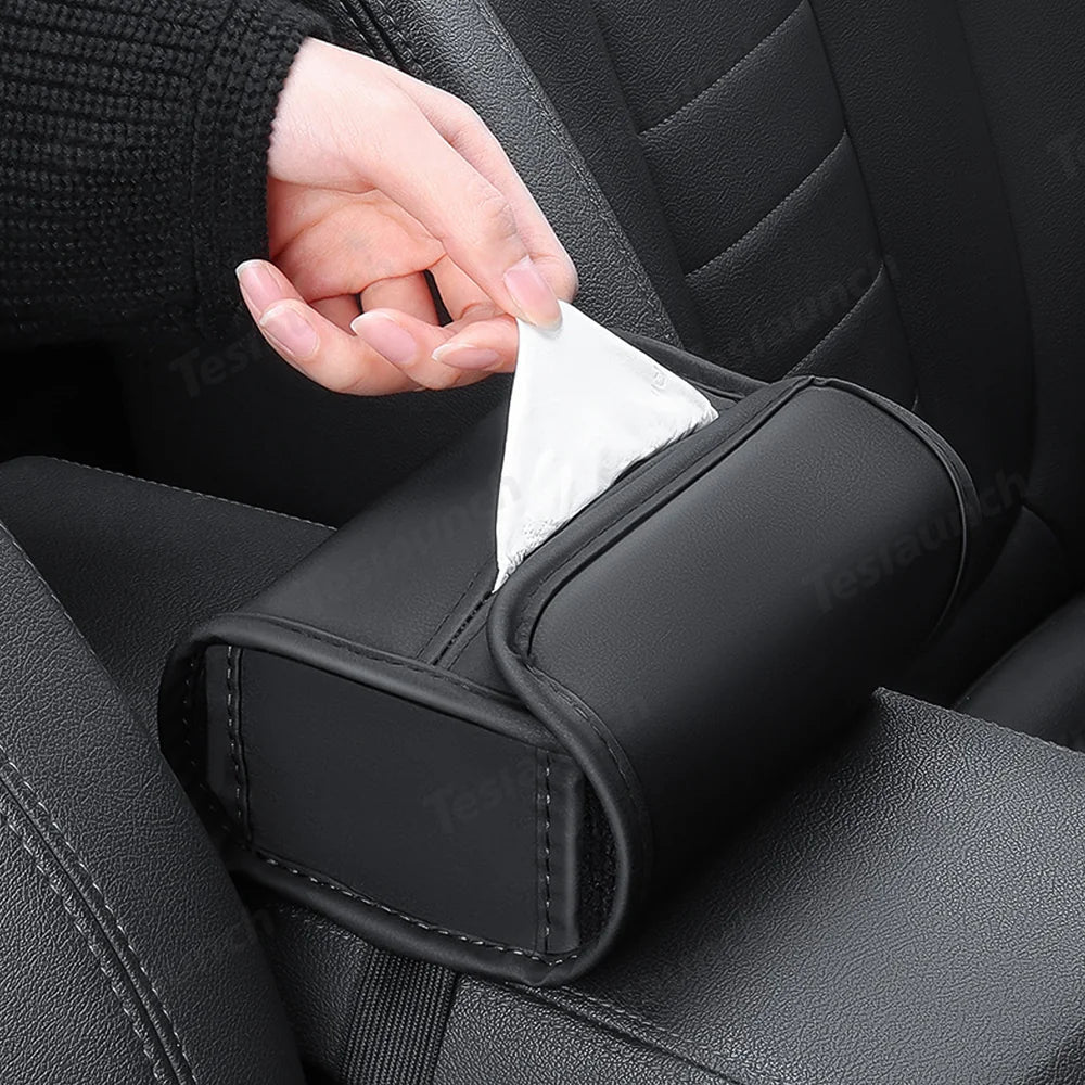 Convenient Universal Car Tissue Holder for Easy Access While Driving - Evooor