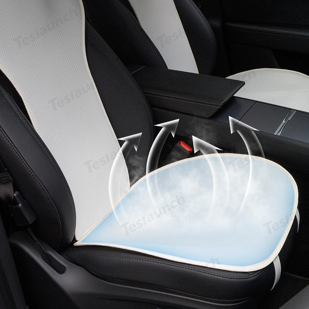 Ice Silk Breathable Air Mesh Seat Cushion for Tesla Model Y Juniper 2025+ - Evooor