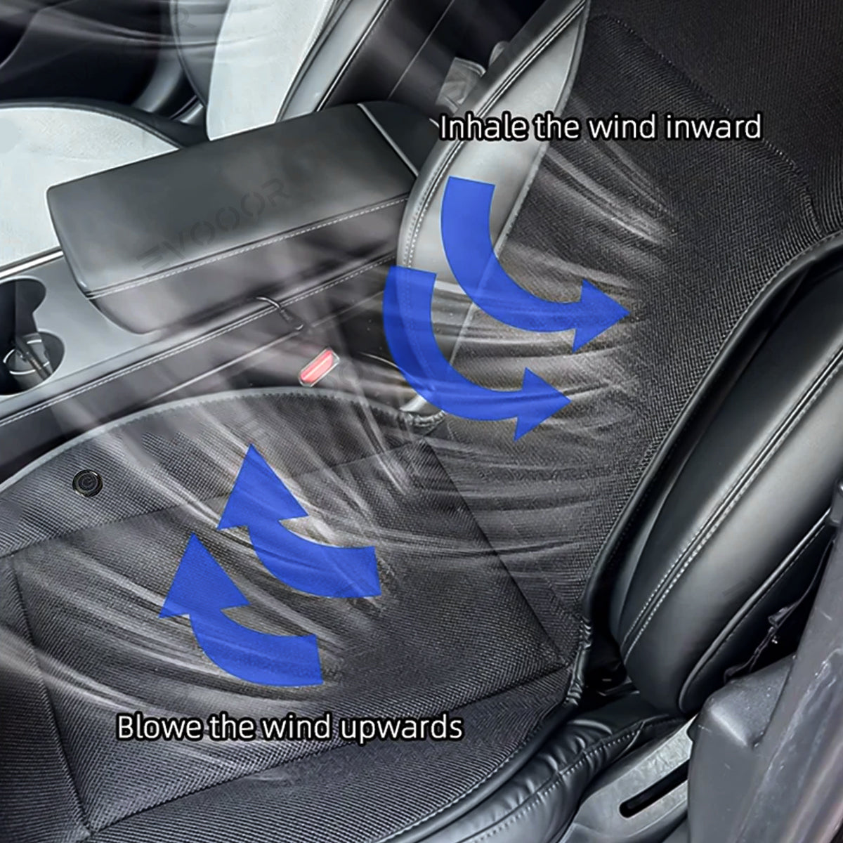 Breathable Ice Silk Seat Pad with Cooling Technology for Tesla Model 3/Y