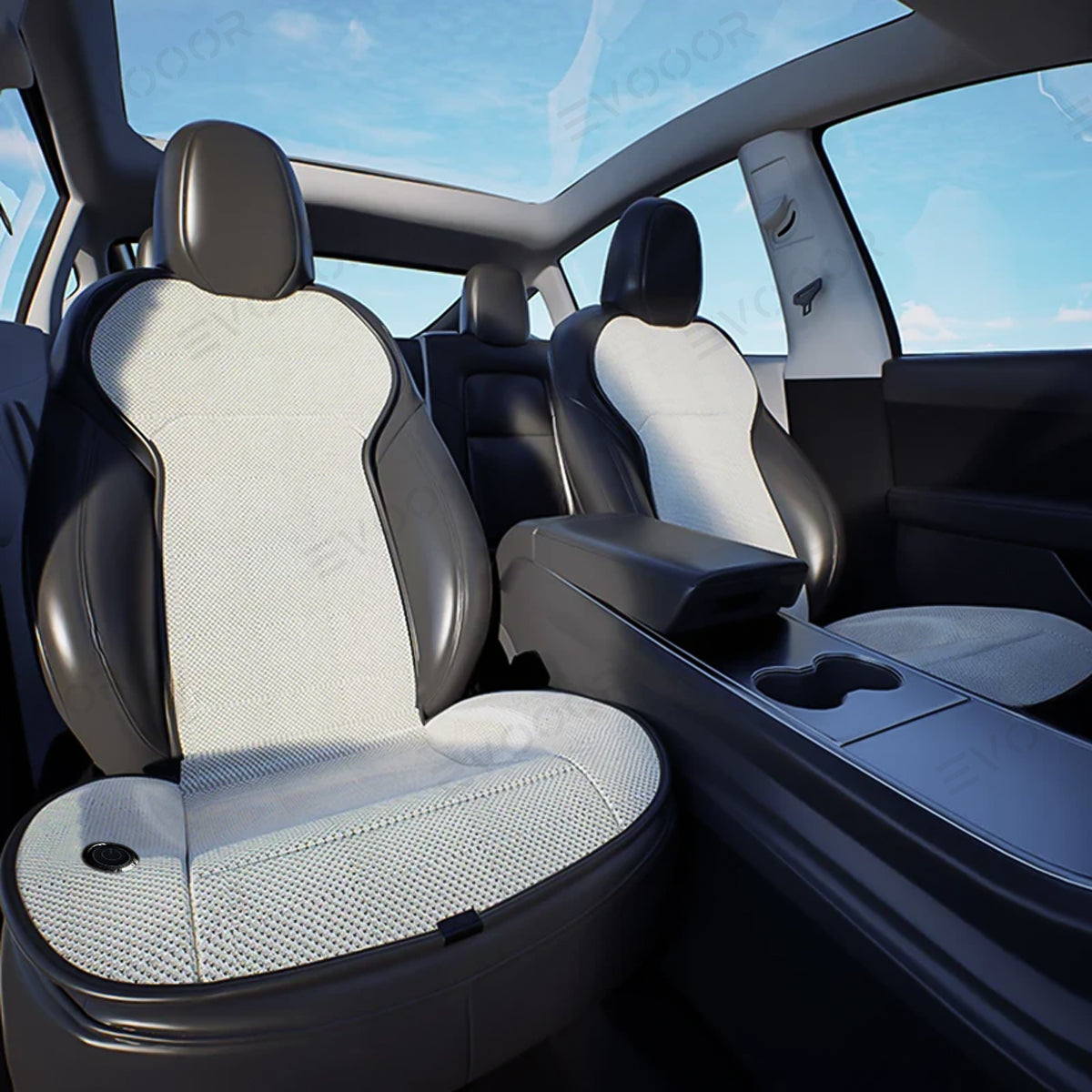 Breathable Ice Silk Seat Pad with Cooling Technology for Tesla Model 3/Y