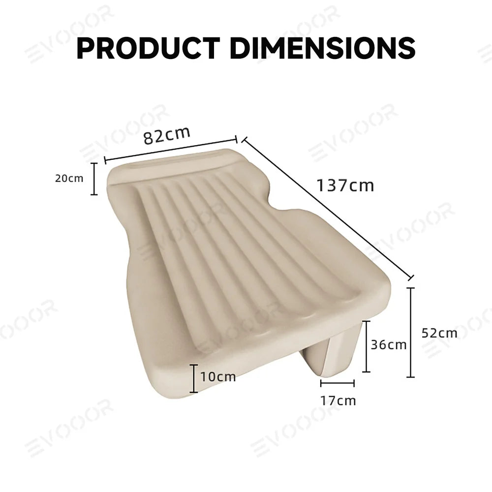 High-Quality Inflatable Car Mattress for Tesla Model 3/Y/S/X - Comfortable Travel Sleep Solution