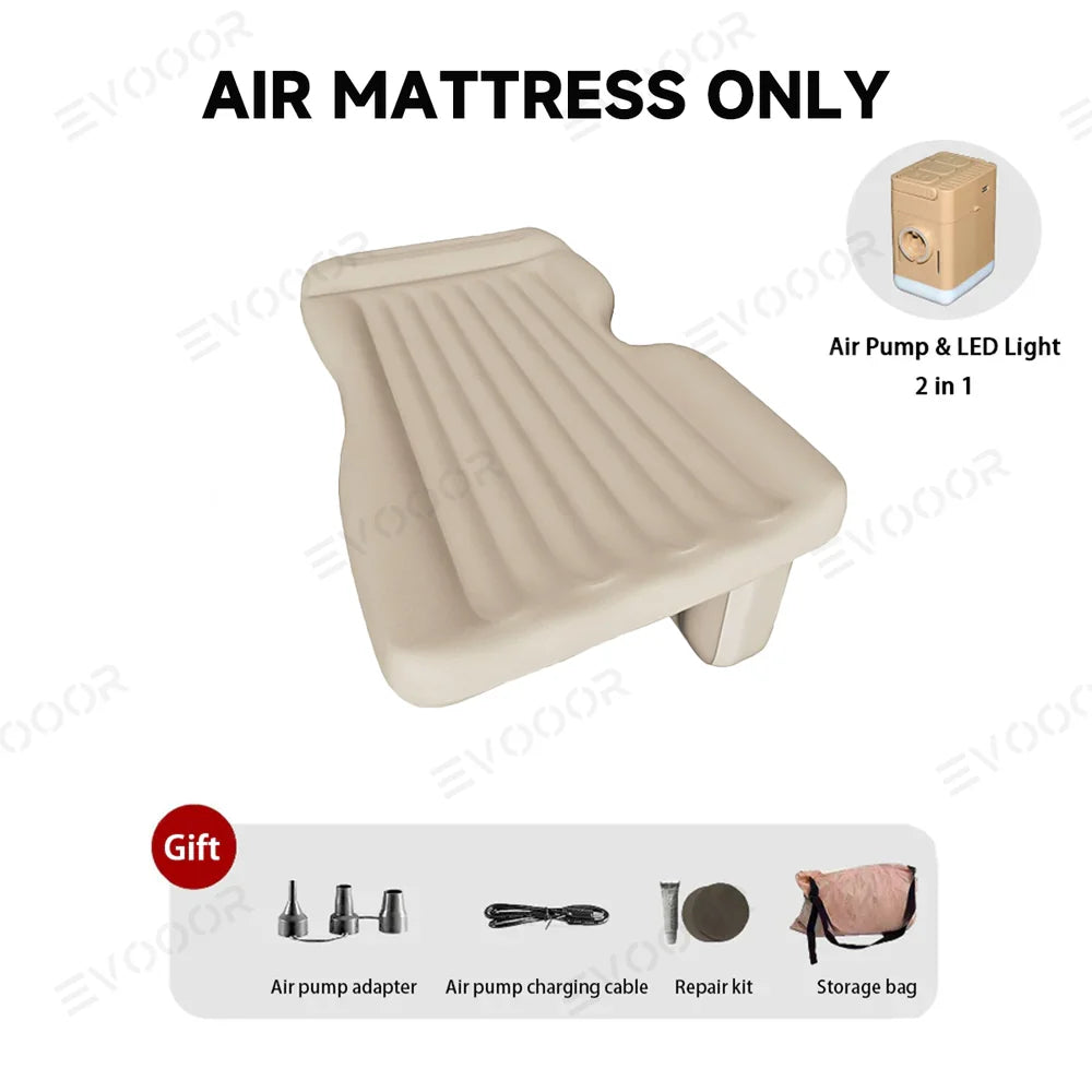 High-Quality Inflatable Car Mattress for Tesla Model 3/Y/S/X - Comfortable Travel Sleep Solution