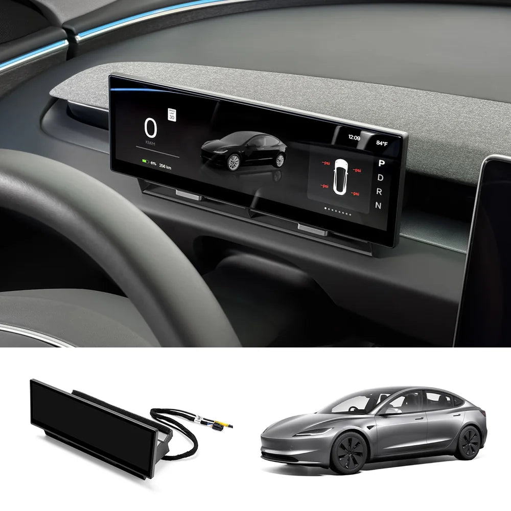Schermo del cruscotto ad alta definizione da 10,88" per Tesla Model 3/Y/Cybertruck con display chiaro