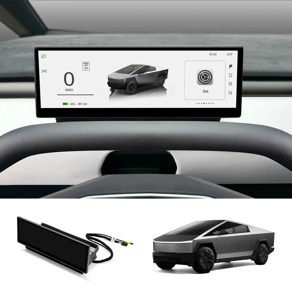 High Definition 10.88" Tesla Model 3/Y/Cybertruck Instrument Cluster Screen with Clear Display