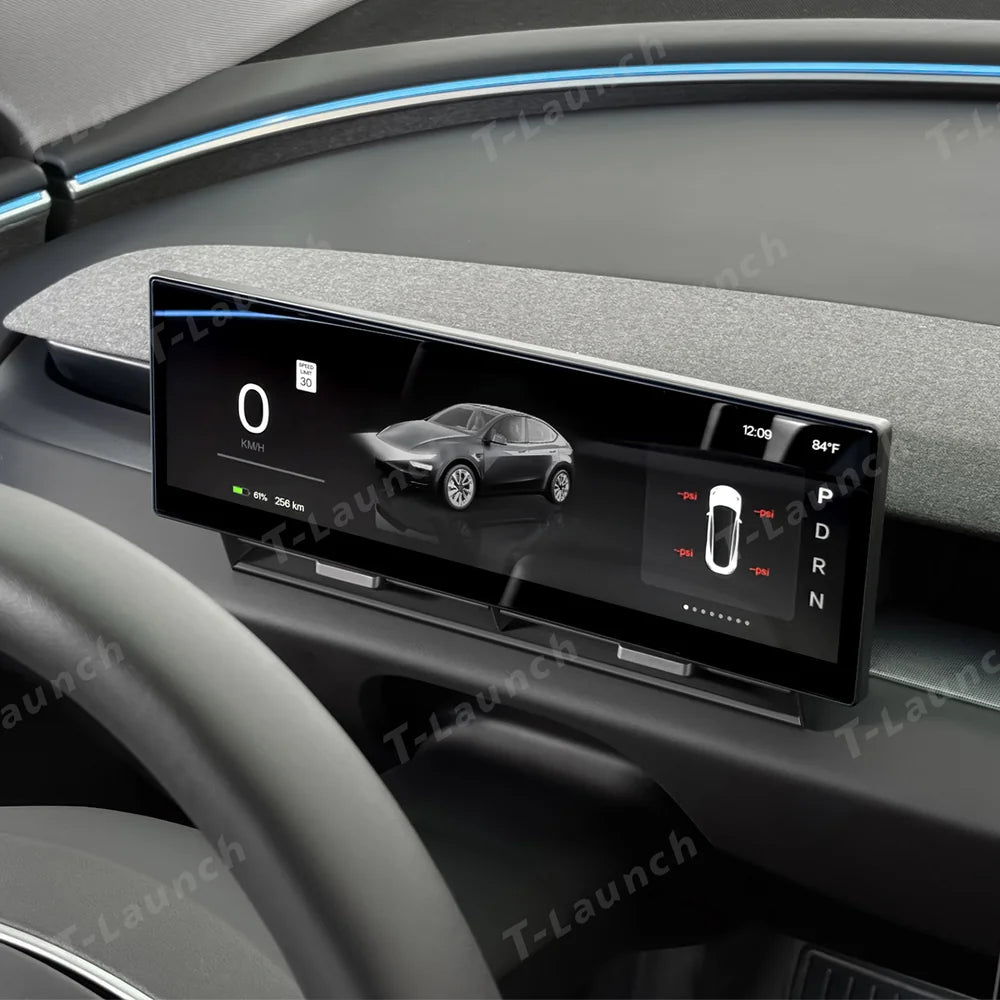 High Definition 10.88" Tesla Model 3/Y/Cybertruck Instrument Cluster Screen with Clear Display