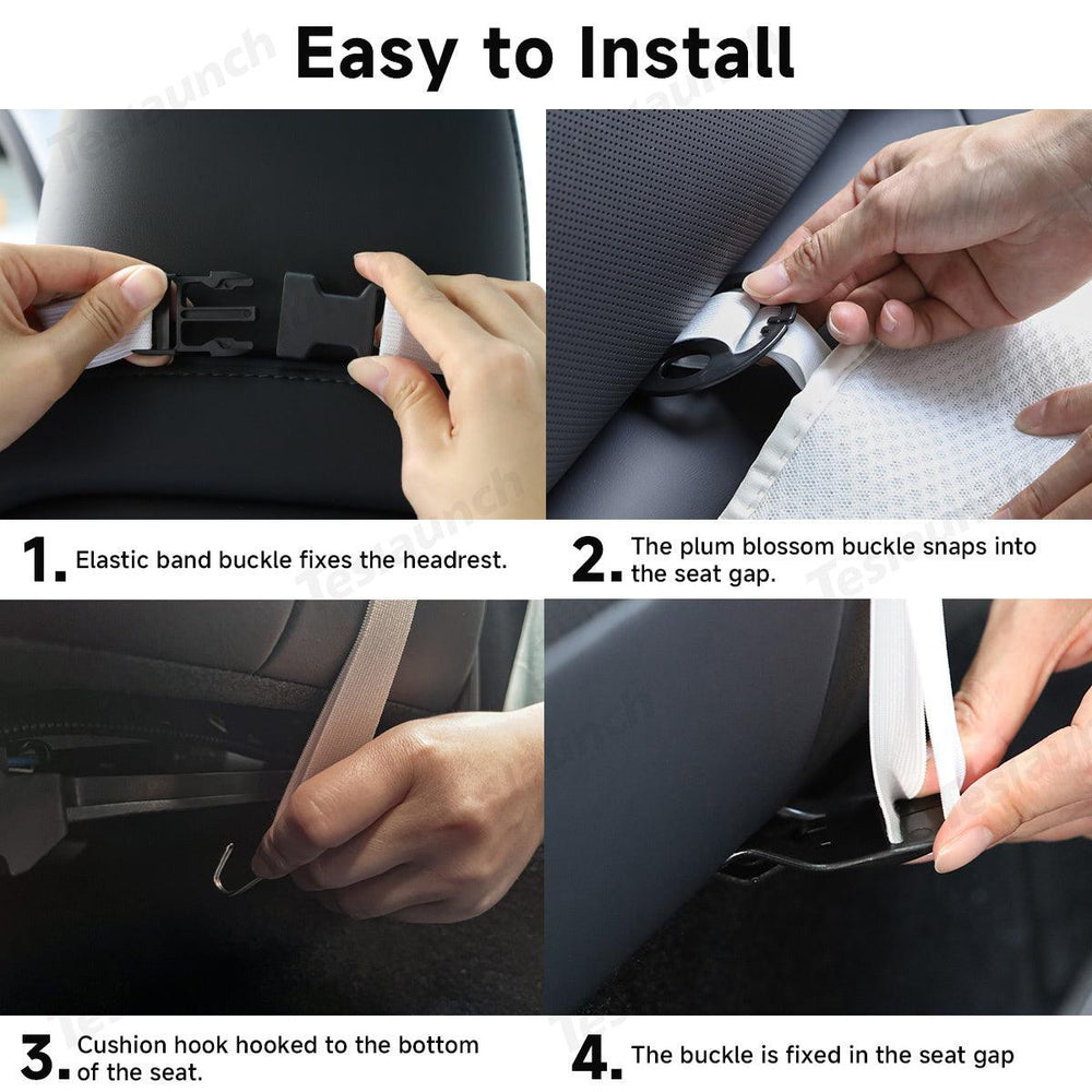 Ice Silk Breathable Air Mesh Seat Cushion for Tesla Model Y Juniper 2025+ - Evooor