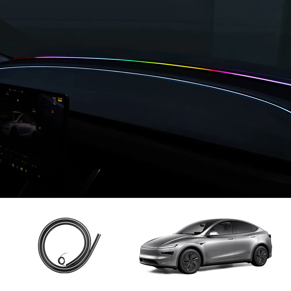LED Dashboard Ambient Light – Color Changing Interior Upgrade for Tesla Model Y Juniper 2025+