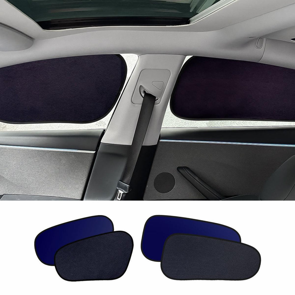 Static Cling Mesh Insulated Side Window Sunshade For Tesla Model 3 - Evooor